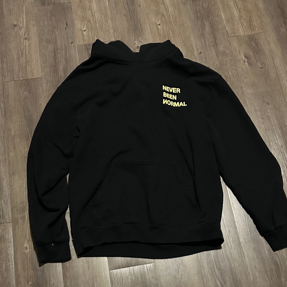 Bananas Monkey Black Hoodie with Yellow Text